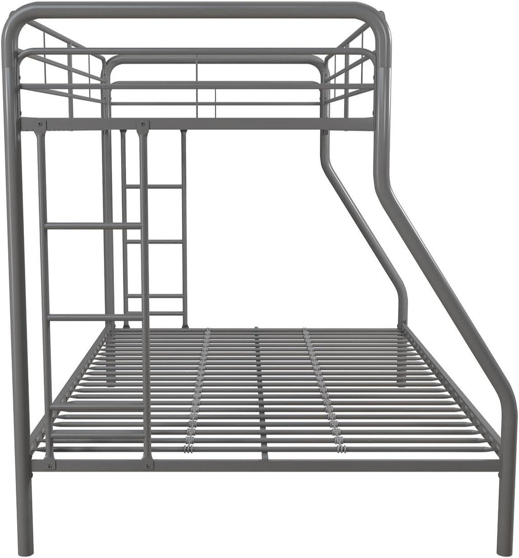 DHP Dusty Twin Over Full Metal Bunk Bed, Off White