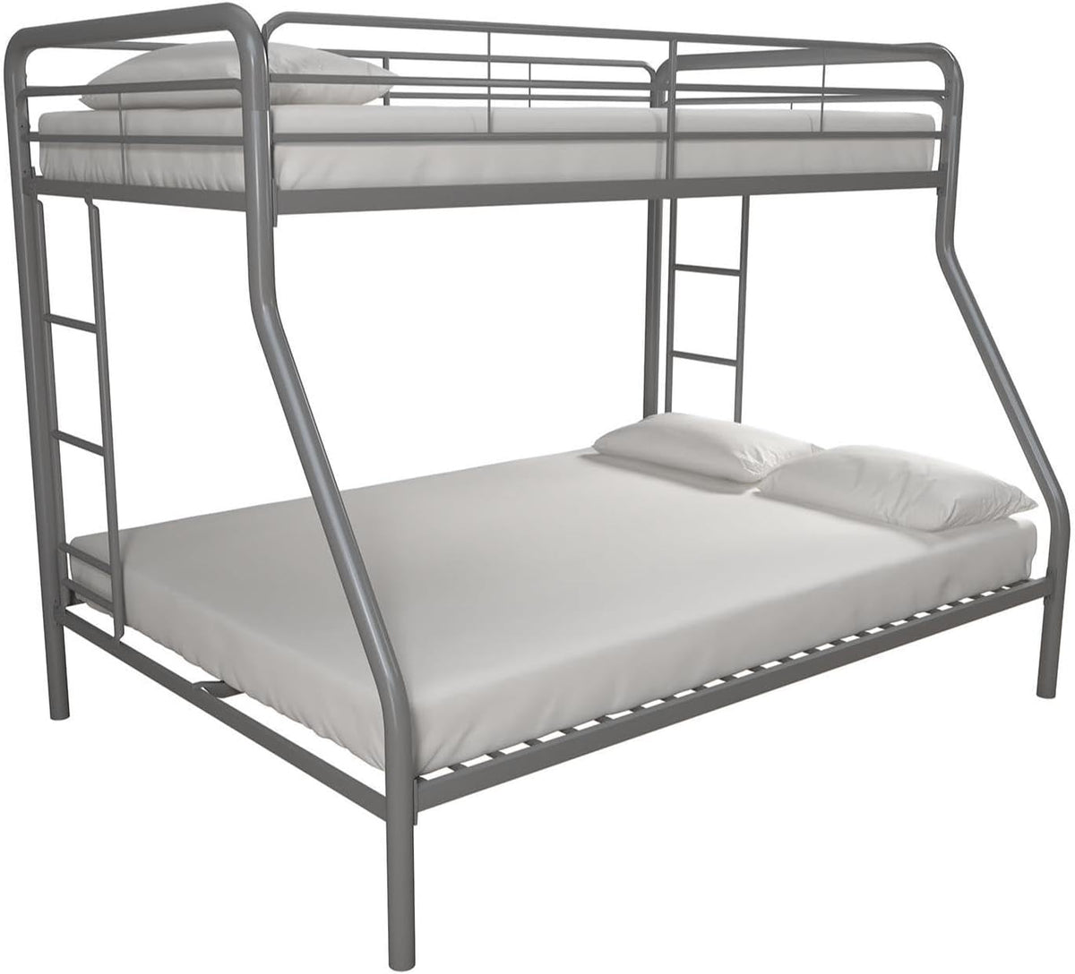 DHP Dusty Twin Over Full Metal Bunk Bed, Off White