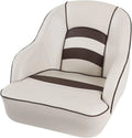 Bucket Pontoon Boat Seat (White/Blue)