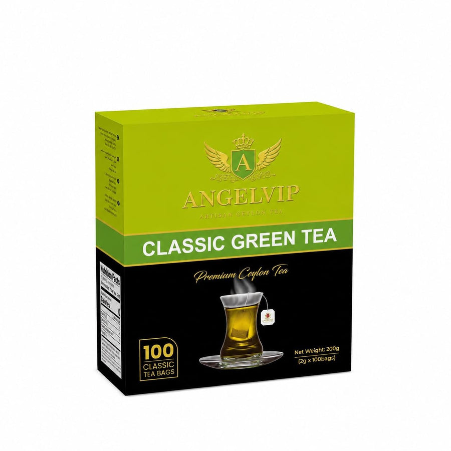 ANGELVIP Classic Green Tea Bags, 100 count, 200 g