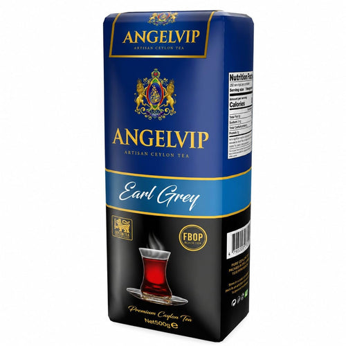ANGELVIP Earl Grey loose leaf black tea, 500 g resealable bag