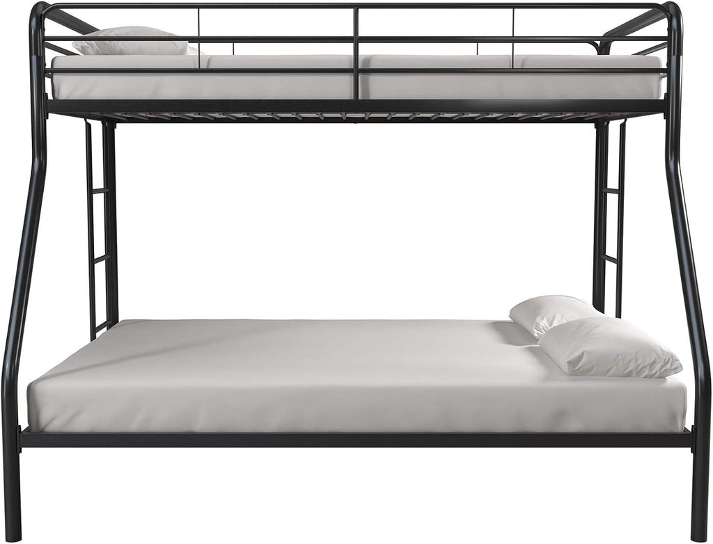 DHP Dusty Twin Over Full Metal Bunk Bed, Off White