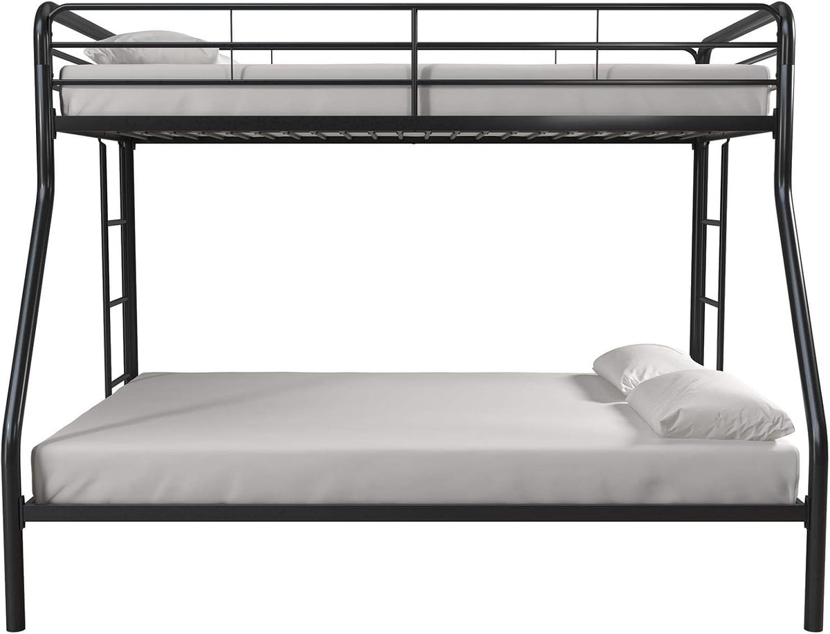 DHP Dusty Twin Over Full Metal Bunk Bed, Off White