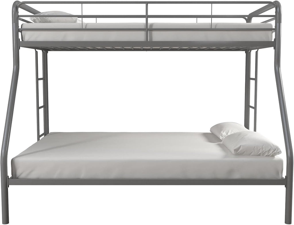 DHP Dusty Twin Over Full Metal Bunk Bed, Off White