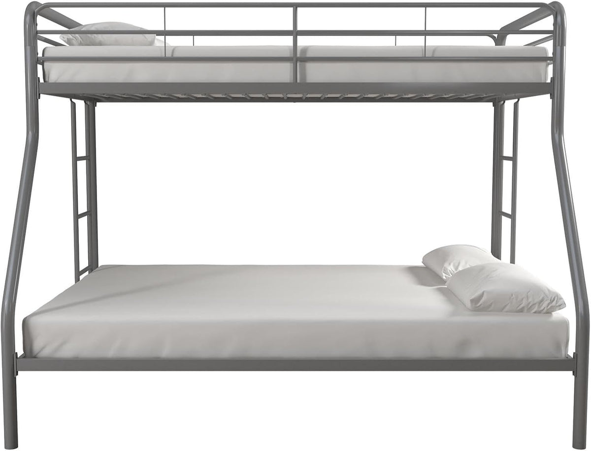 DHP Dusty Twin Over Full Metal Bunk Bed, Off White