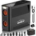 Tire Inflator Portable Air Compressor, Rechargeable Electric Paddle Board Pump 150PSI, 3X Faster Inflation 9 Pump Modes,Auto Air Pump for Car Tires Motorcycle Bike Ball SUP Tent Kayak Float