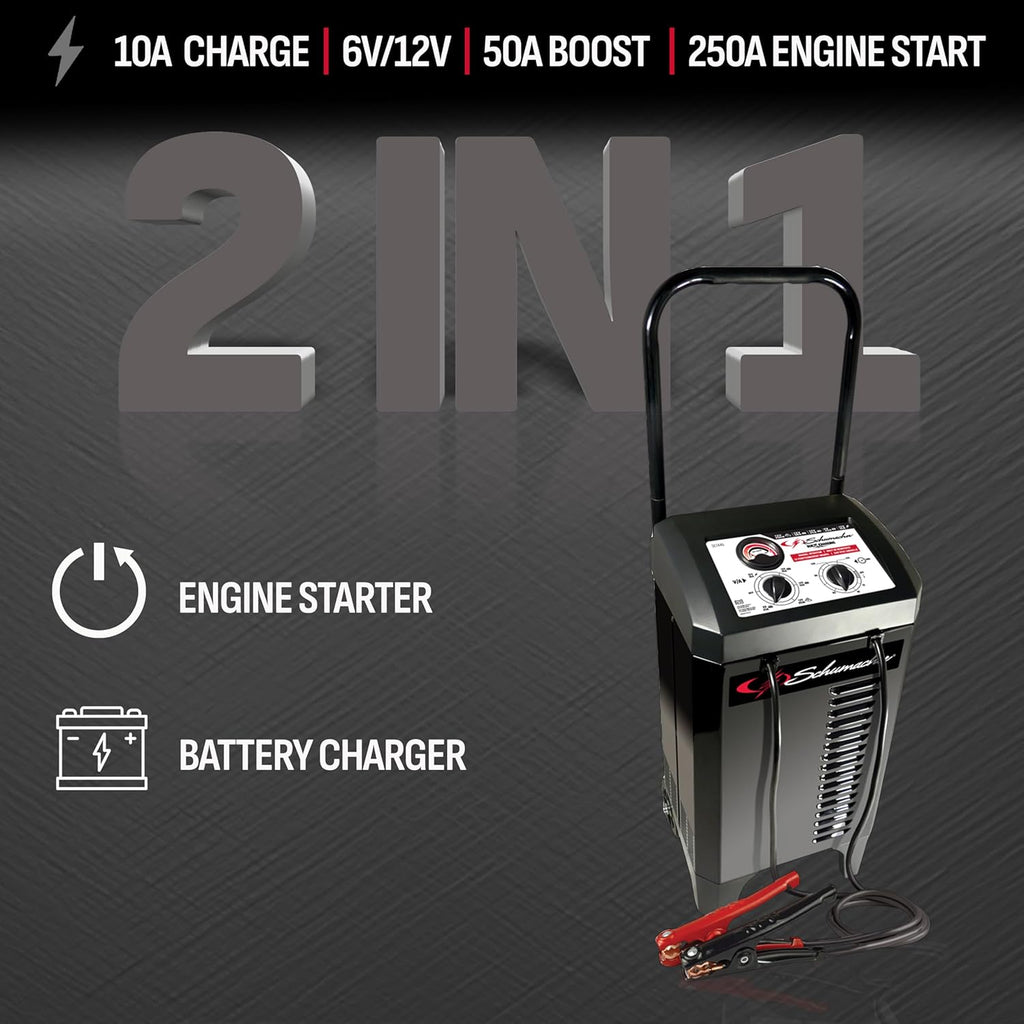 250/50/25/10 Amp Manual Wheel Charger with Engine Start