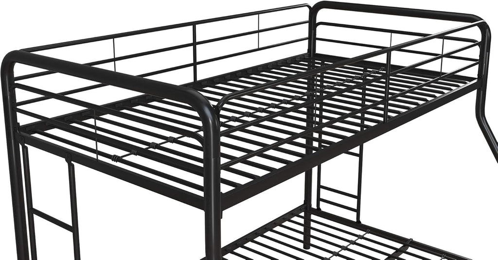 DHP Dusty Twin Over Full Metal Bunk Bed, Off White